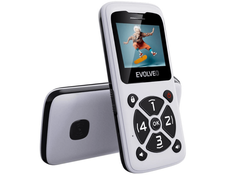 Evolveo EasyPhone ID (EP400) Senior mobiltelefon, fehér