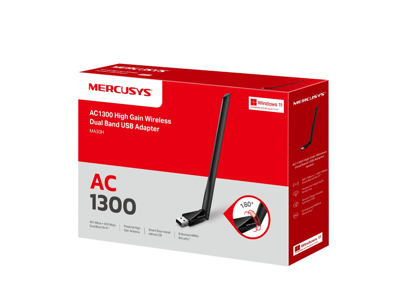 Mercusys MA30H AC1300 Dual Band USB Adapter