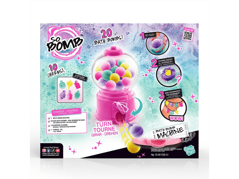Canal Toys So Bomb fürdőgolyó gömbadagolóban, meglepetés charmmal (BBD045)
