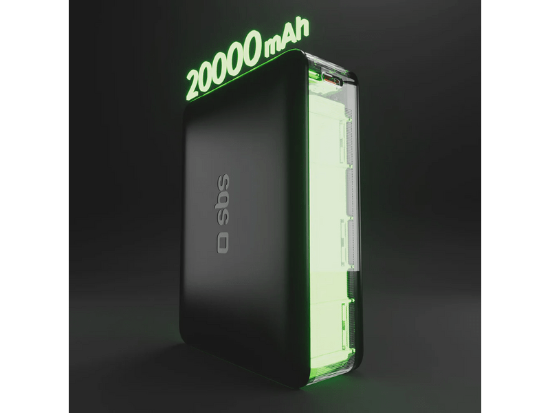 SBS NanoTube 65W 20.000mAh PowerBank (TEBB20000HDPD65K)