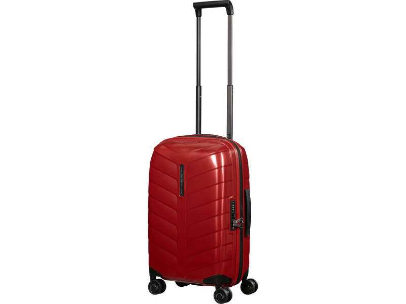 Samsonite Attrix Spinner Bővíthető bőrönd, 55 cm, piros (146117-1726)
