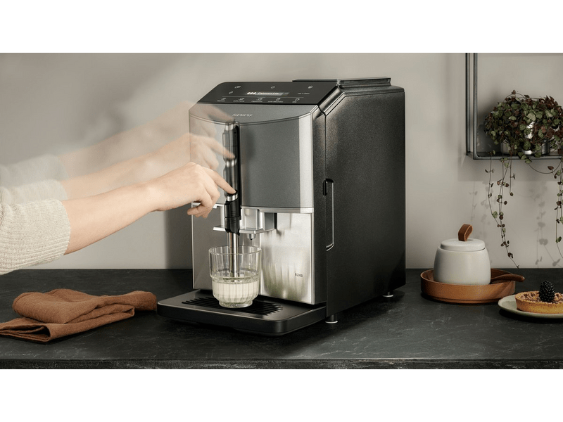 Siemens EQ.300 Automata kávéfőző, titán/fekete (TF305E04)