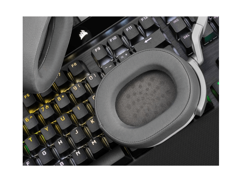 Corsair HS65 Surround Gamer headset, fehér (CA-9011271-EU)