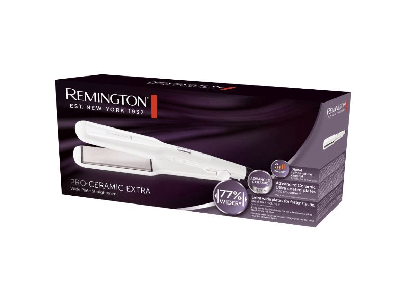 Remington S5527 PRO-Ceramic extra széles hajsimító, fehér