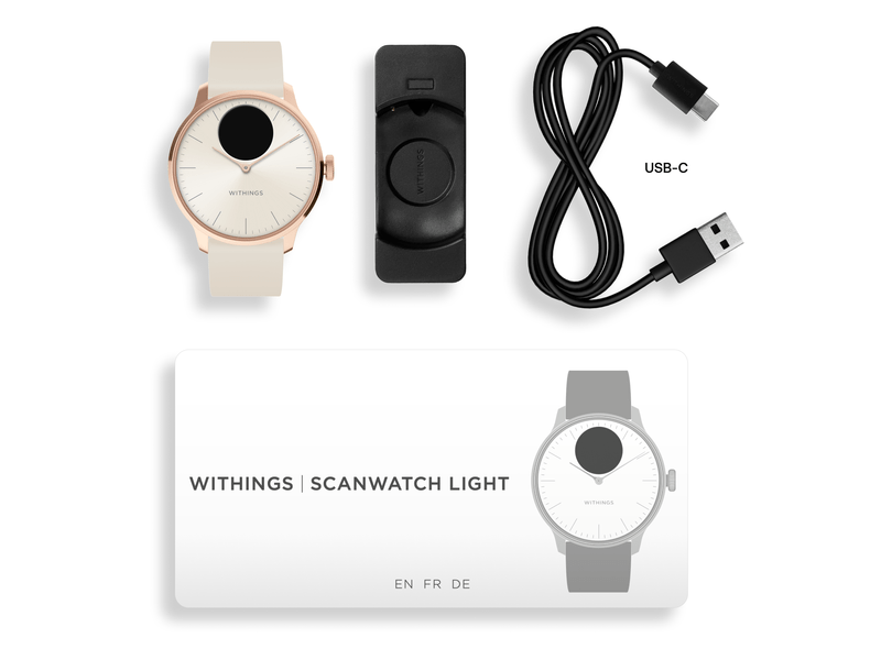 ScanWatch Light okosóra,37mm,rózsaarany