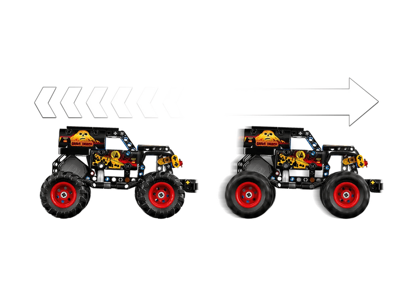 LEGO® Technic Monster Jam™ Grave Digger™ tűz és jég (42219)