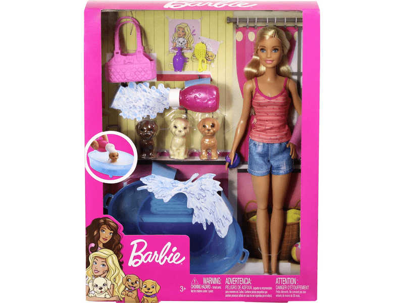 Barbie Kutyus fürdető szett (GDJ37)
