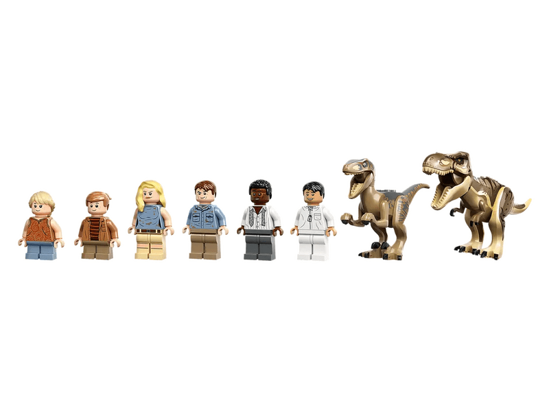 LEGO® Jurassic Park Látogatóközpont: T-Rex és raptortámadás (76961)