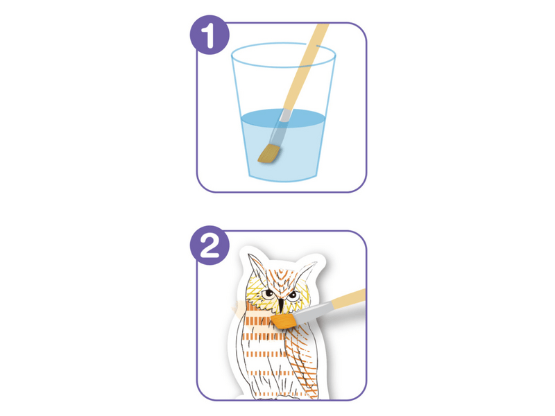 Avenir set kreativnih akvarelnih oznaka za knjige, Ptice (CH232090)