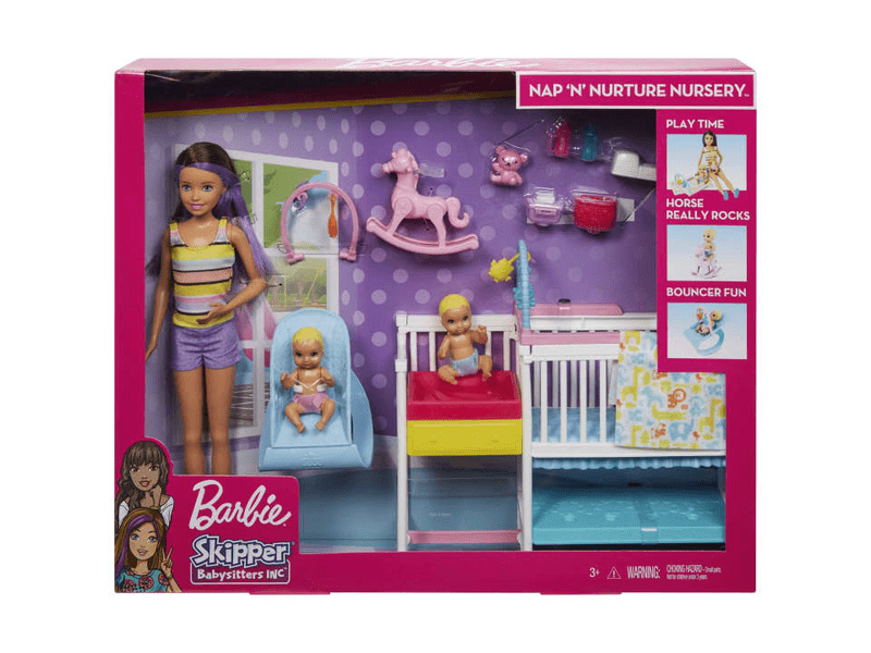 Mattel GFL38 Barbie Bébiszitter gyerekszoba szett