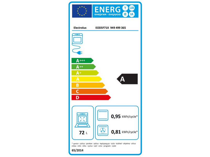 Electrolux EOD5F71X Ugradbena pećnica