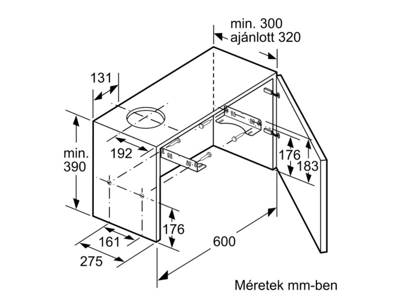Bosch DFL064W53 Teleszkópos páraelszívó