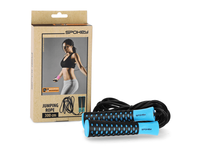 Spokey Candy Rope II ugrálókötél, fekete/kék (32413)