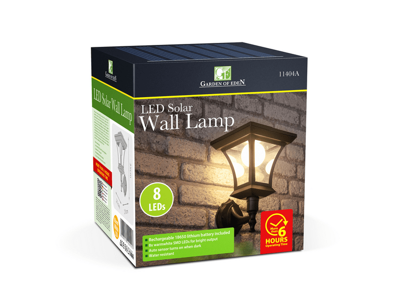 Garden of Eden 11404A LED-es fali szolár lámpa