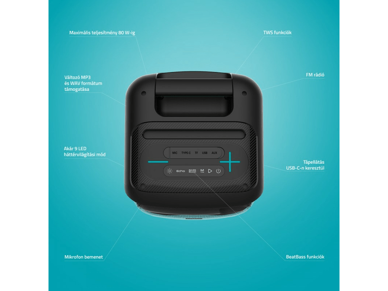 LAMAX PartyKing1 Play Prijenosni zvučnik