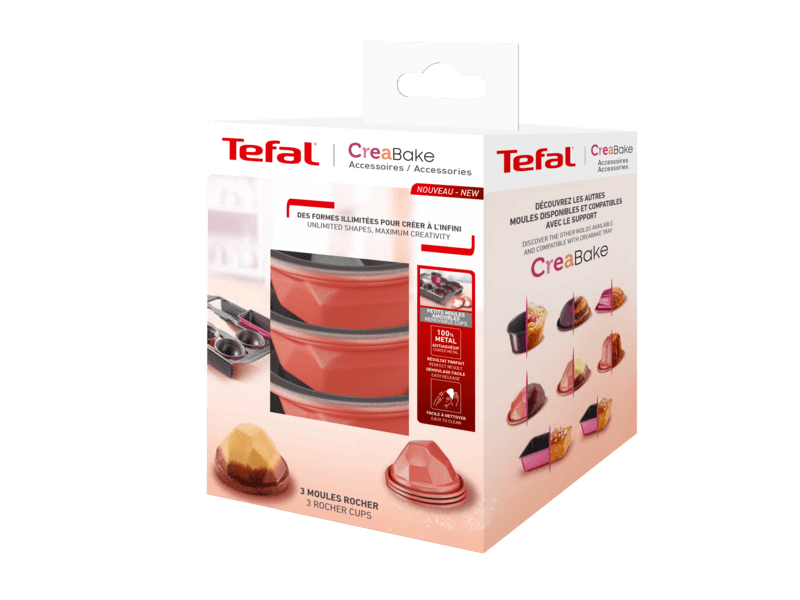Tefal J3059104 Creabake szikla sütőforma, 3 db