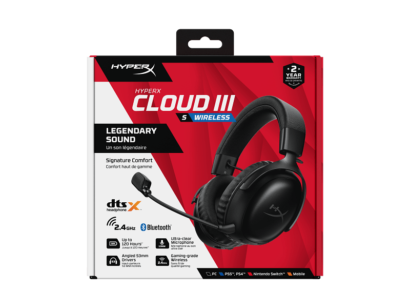 HyperX Cloud III S vezeték nélküli gamer headset (A59YZAA)