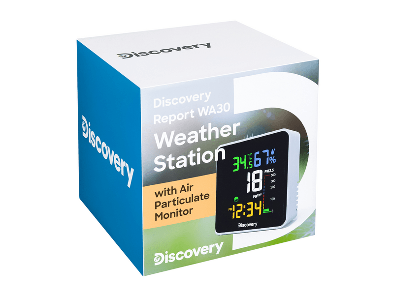 Levenhuk Discovery Report WA30 időjárás-állomás szállópor érzékelővel