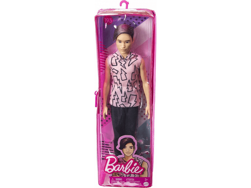 Barbie Fashionistas: Barna hajú kapucnis Ken baba (HBV27)