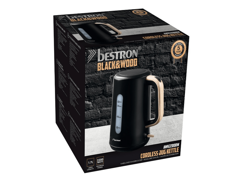 Vízforraló,1,7L,2200W,fekete