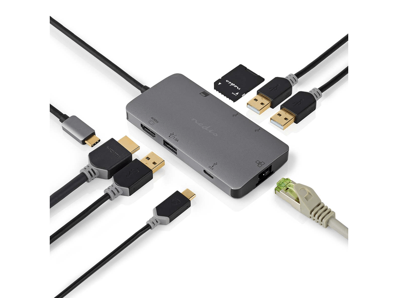 NedisUSB-C 7-in-1 Multi-Port Adapters