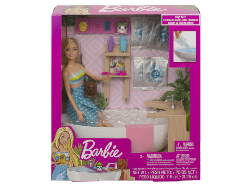Barbie Fizzy Feltöltődés habfürdő játékszett (GJN32)