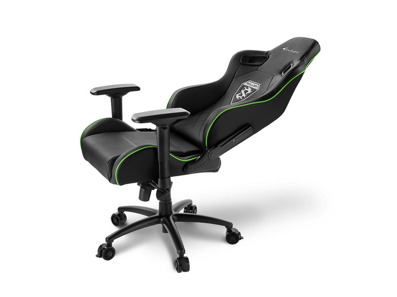 Sharkoon Skiller SGS4 Gamer szék, fekete/zöld