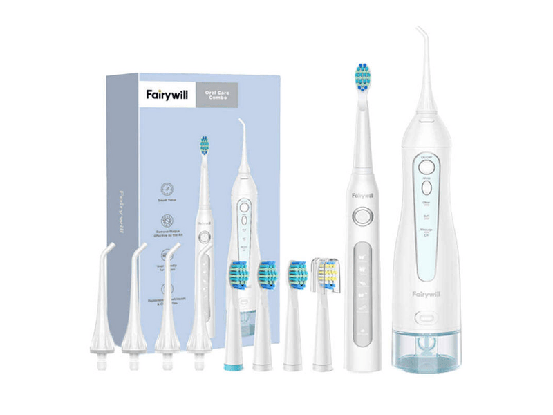 FairyWill FW-507+FW-5020E Szónikus fogkefe szájzuhannyal