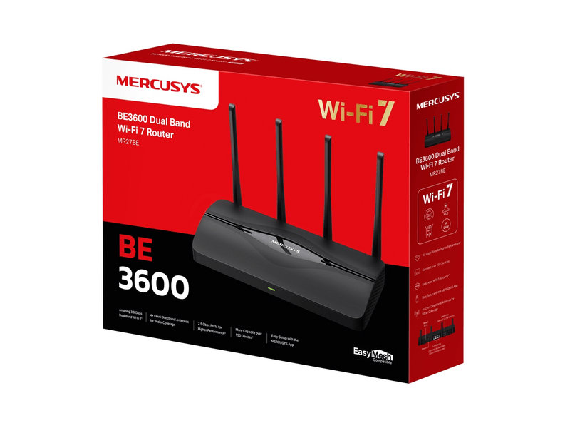 Mercusys MR27BE BE3600 Dual Band Wi-Fi 7 Router