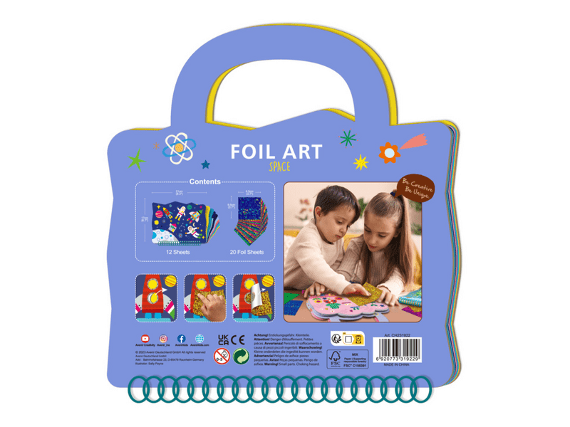 Avenir Foil   knjiga s naljepnicama tehnika, dinosauri (CH231922)