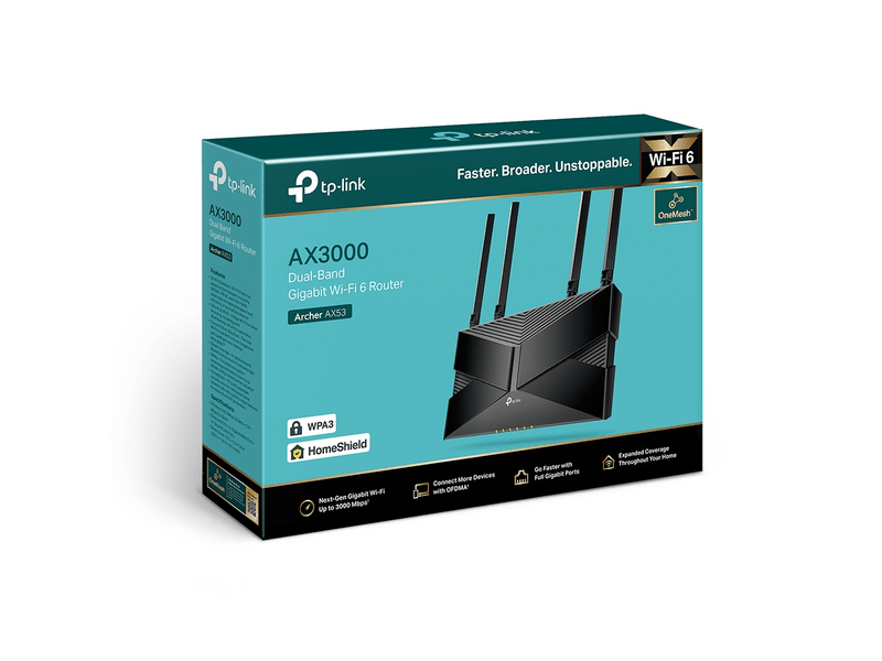 TP-Link Archer AX53 AX3000 Dual Band  Gigabit Wi-Fi 6  ruter