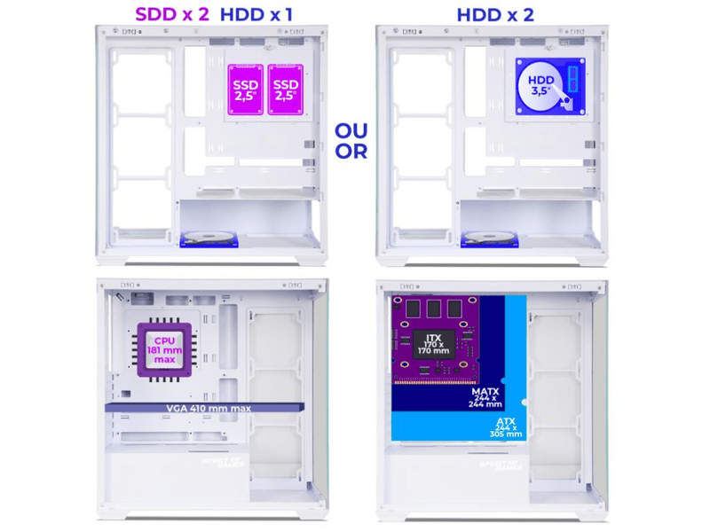 Spirit of Gamer Spark kućište za računalo (8305RAW)