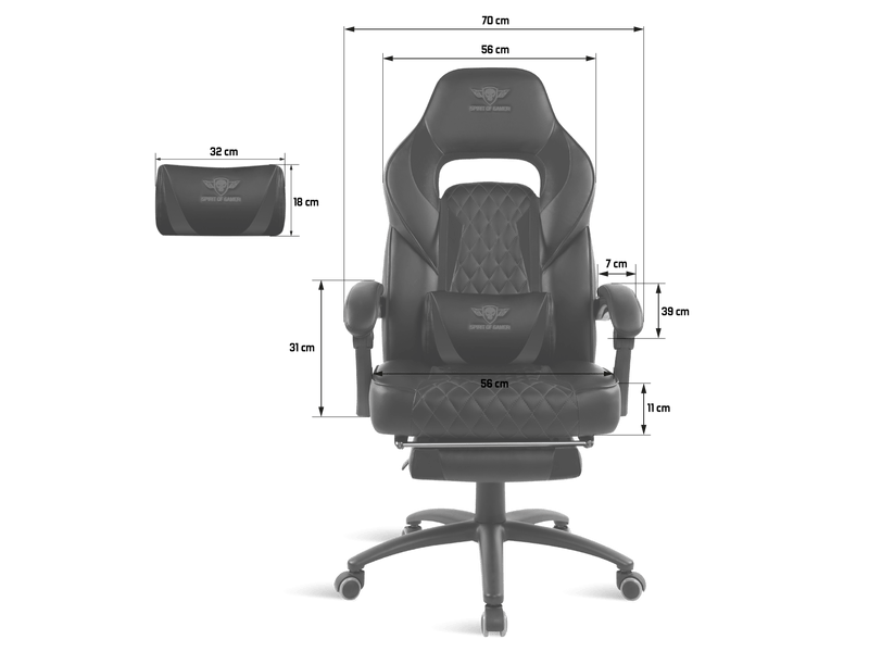 SOG Gamer szék - MUSTANG Black