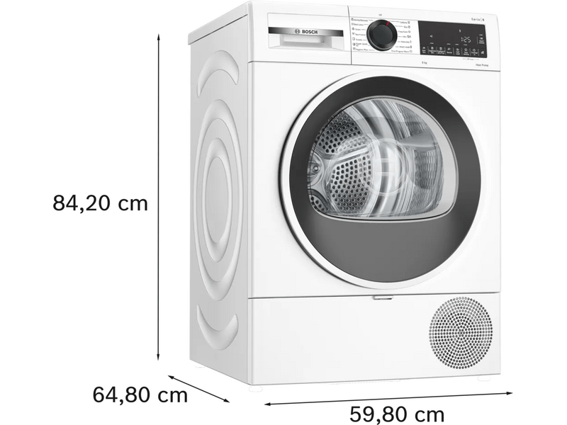 Bosch WQG243DMBY Hőszivattyús szárítógép