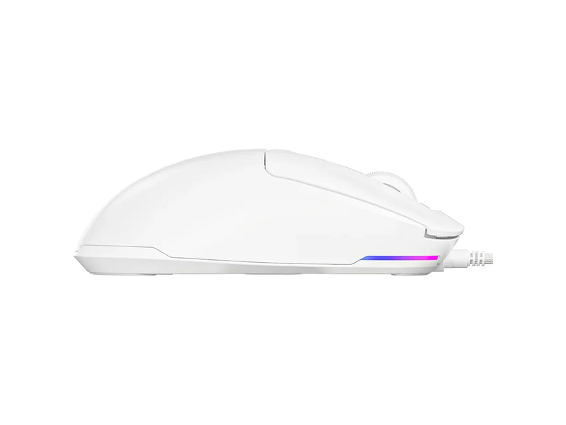 Lorgar MSA10 Vezetékes gamer egér, fehér (LRG-MSA10-WH)