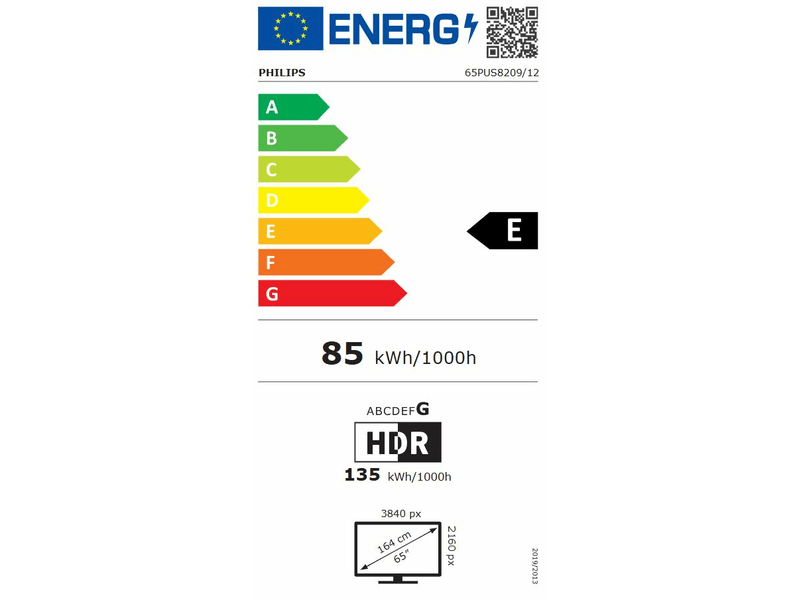 164cm 4K UHD SMART Ambilight QLED TV