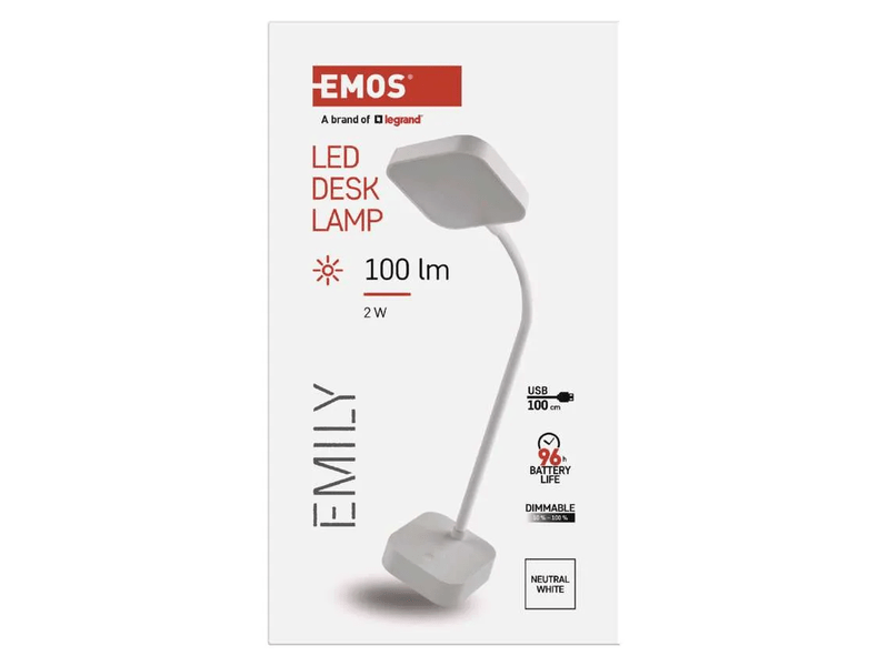 EMILY LED asztali lámpa fehér 100lm dimm