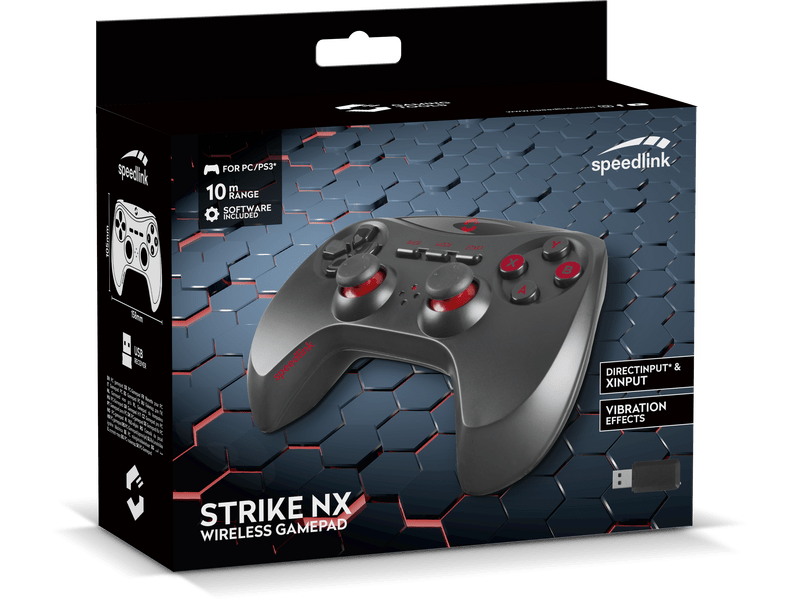 SpeedLink Strike NX Vezeték nélküli PC/PS3 gamepad (SL-650100-BK-01)
