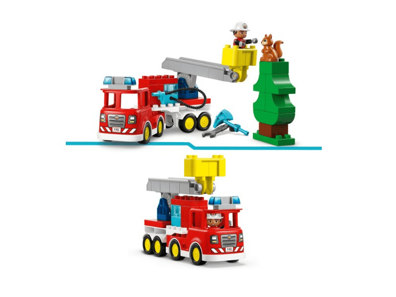 LEGO® DUPLO® Városi kalandok Tűzoltóautó tömlővel és tűzoltóval (10473)