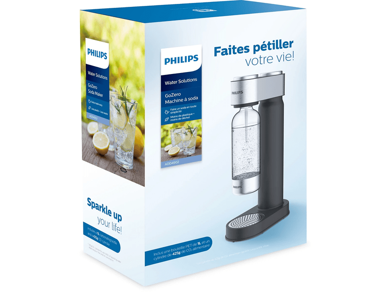 Philips ADD4902BK GoZero Szódagép, fekete