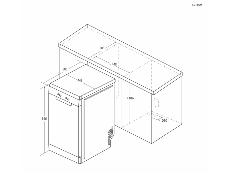 Candy CDPH 2D1047S Mosogatógép
