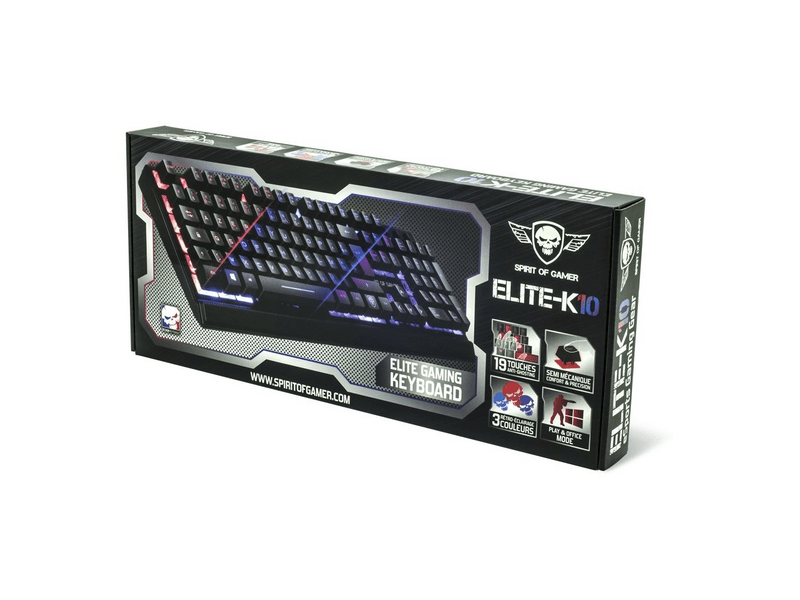 Spirit of Gamer Elite-K10 Billentyűzet (CLA-EK10-HU)
