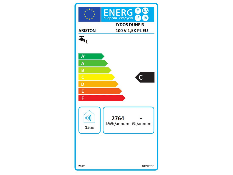 Ariston Lydos Dune R 100 Elektromos bojler, 100L (3201530)