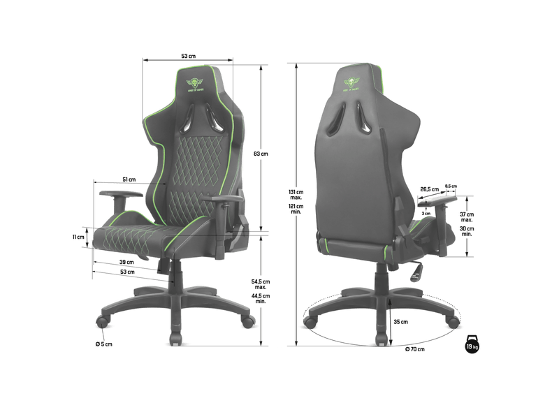 SOG Gamer szék - NEON Green