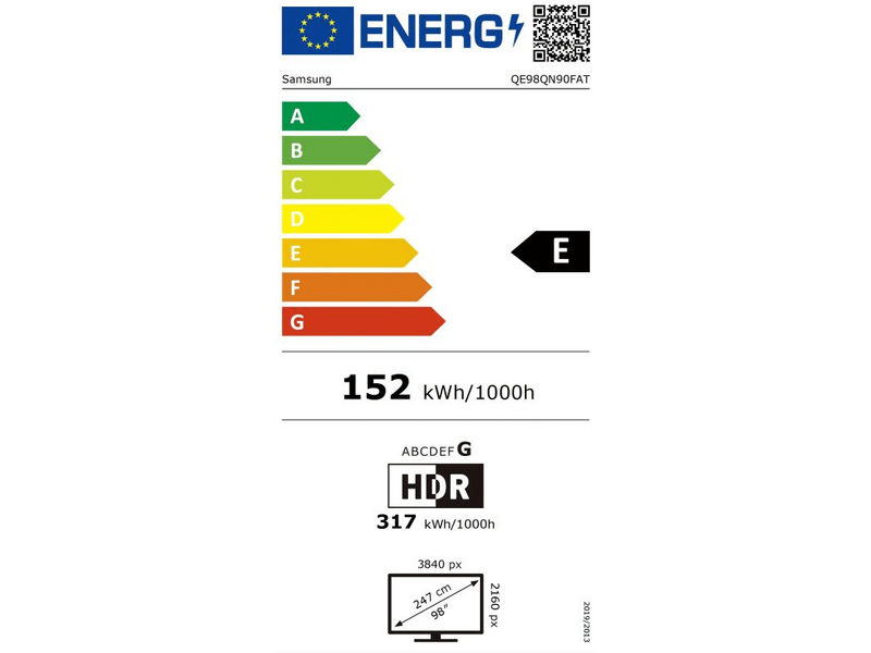 Samsung QE98QN90FATXXH 98" 4K UHD Smart Neo QLED mini LED TV