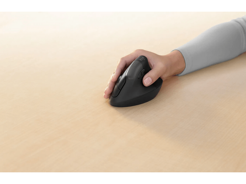 Logitech Lift Függőleges ergonomikus egér, szürke (910-006473)
