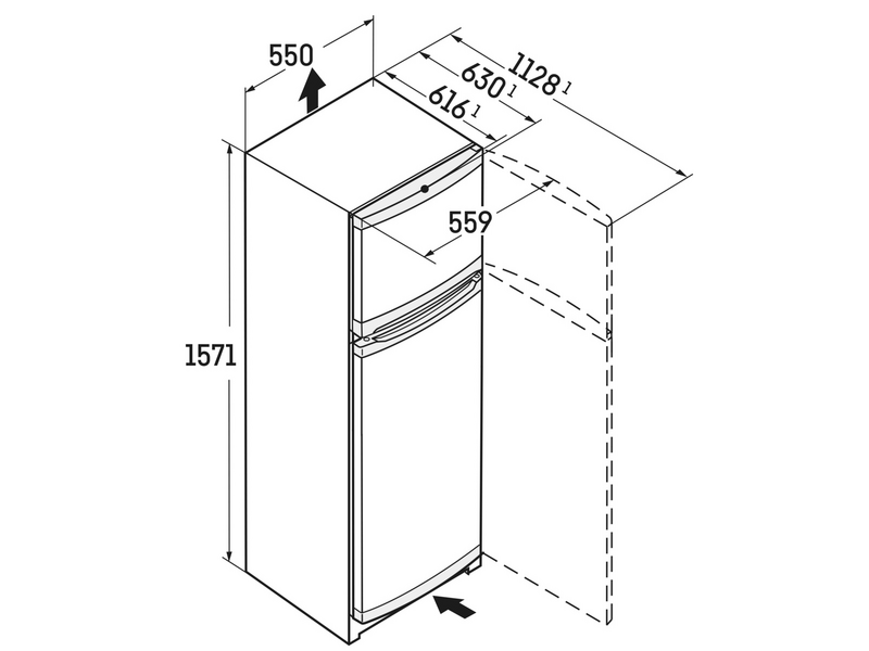Liebherr CTe 2931 Felülfagyasztós hűtőszekrény