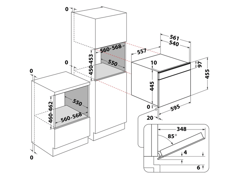 Whirlpool W11IME150 Beépíthető mikrohullámú sütő