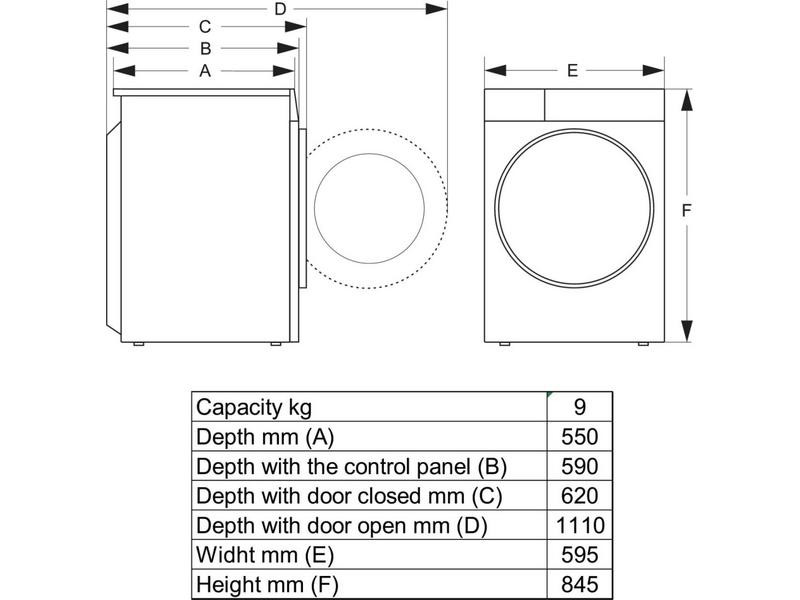 Gorenje D2HNE9C Sušilica s toplinskom pumpom