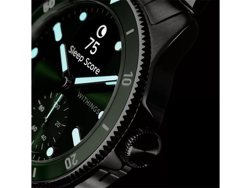 Withings Scanwatch Nova Okosóra, 42 mm, zöld